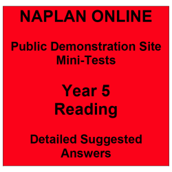 NAPLAN Online MiniTest Answers Reading Year 5